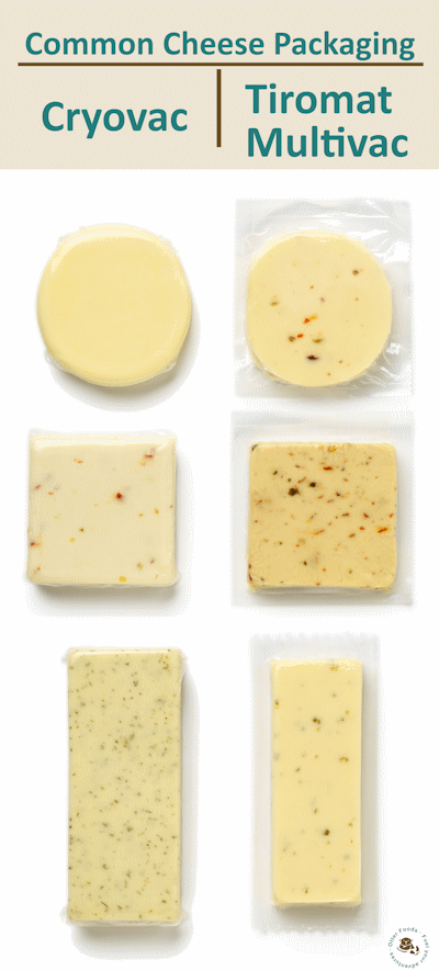 Private Label Cheese common cheese packaging Cryovac and Tiromat and Multivac