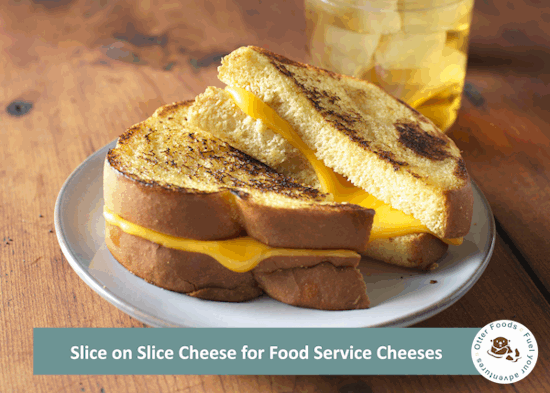 Private Label Cheese Slice on Slice cheese for food service